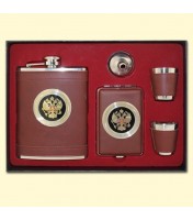 Set flasque et porte cartes Russie 