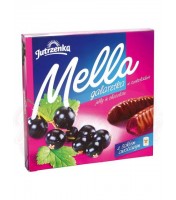 Gelée de fruits "Mella" goût cassis enrobée de chocolat 190g