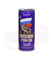 Boisson Energetique cassis  RUSSIAN POWER 25cl gazeuse