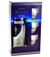 Vodka  Baikal 40% +3 verres 70cl