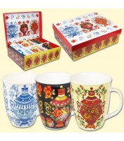  Tasse avec la boite  Набор кружек "Самовар", 6 кружек в наборе, 0,35 л, подарочная упаковка