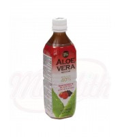 Boisson Aloe Vera, thé noir et framboise 500ml